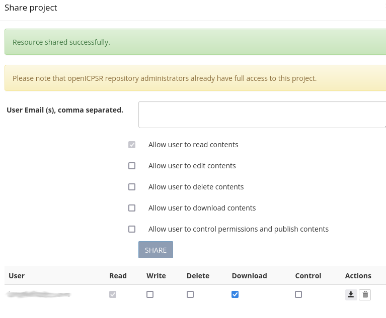 Viewing permissions for replicator